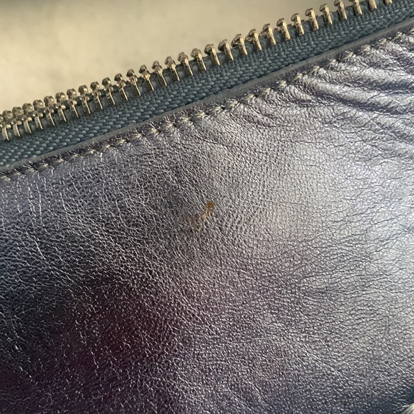 BCBG Maxazria Blue Metallic Purse - Picture 5 of 5